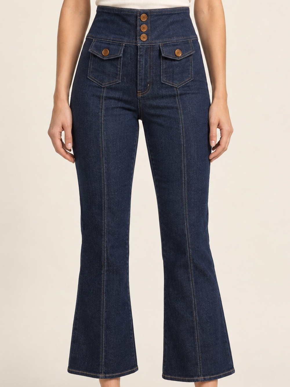 Ulla Johnson High Waisted Baby Bell Jeans Sz. 2